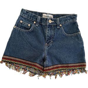 Girl’s Denim Shorts GASOLINE Size 7 Blue